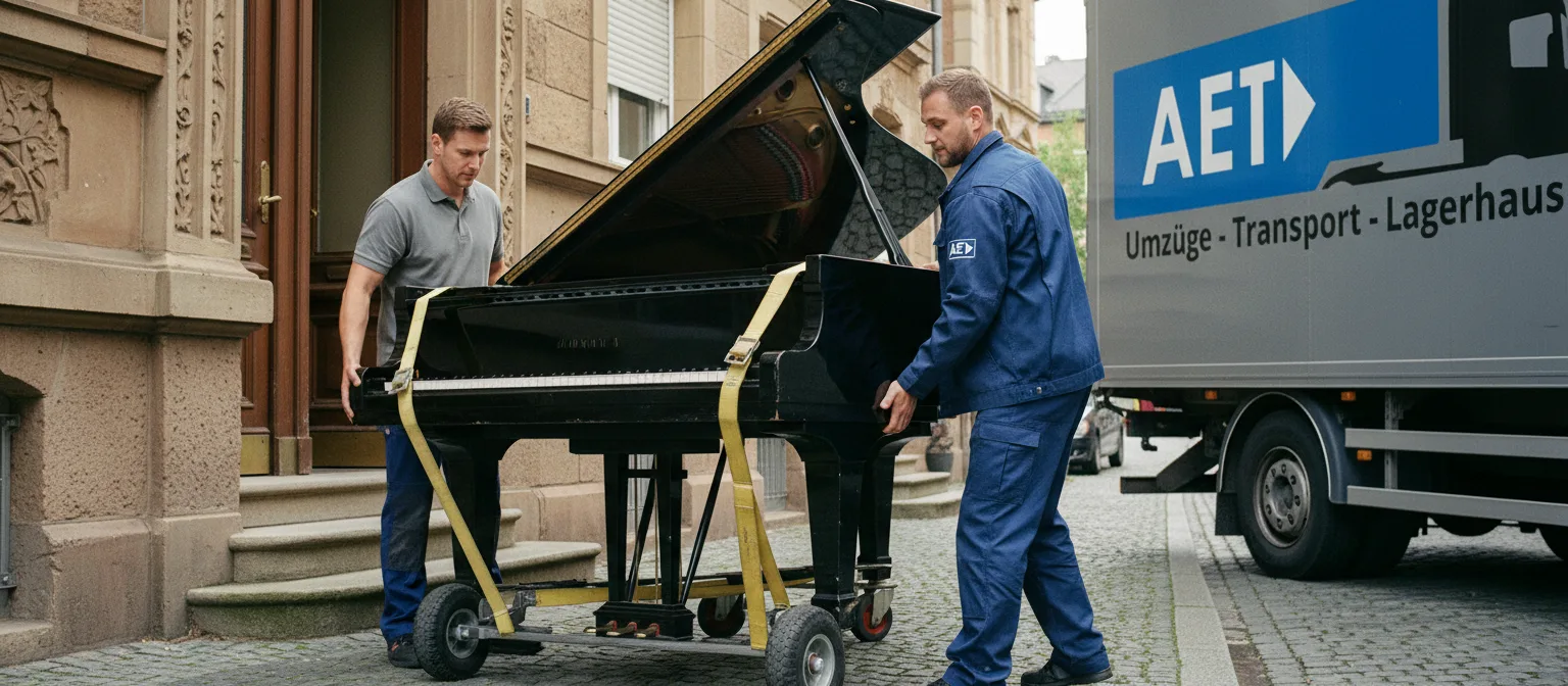 Klaviertransport bei AET Umzüge in Wuppertal